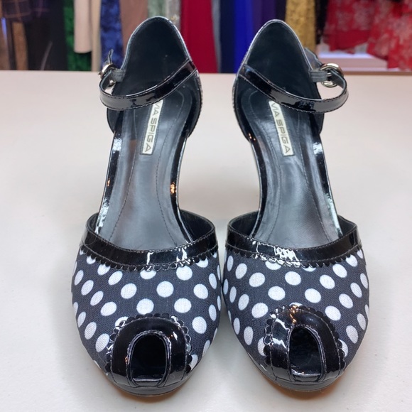 VIA SPIGA Retro Polkadot Heels 8 - Picture 13 of 15